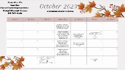 OCTOBER WORKSHOPS